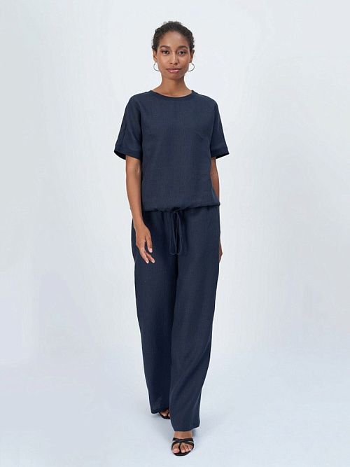 52104-БЛ Брюки женские т.синий ELECTRA STYLE 