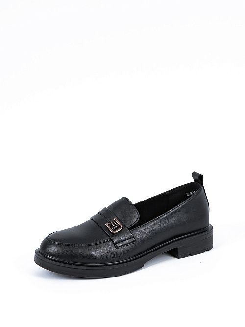 HLW24-BWLM3-022A Лоферы женские черный Covani 