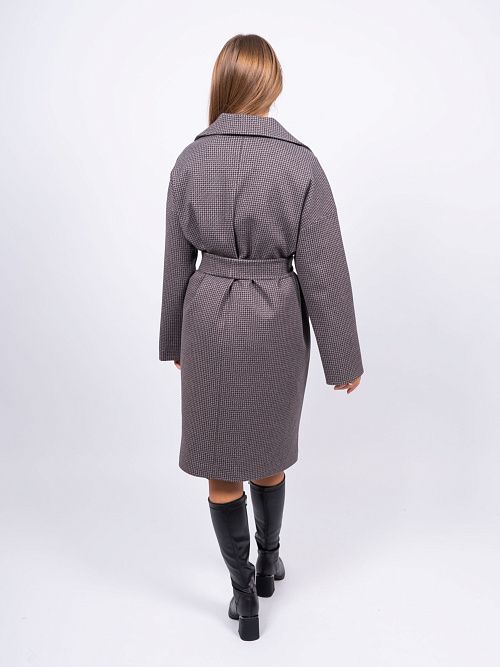 KR-291-Гус.лапка723 Пальто женское темно-серый Sempati 