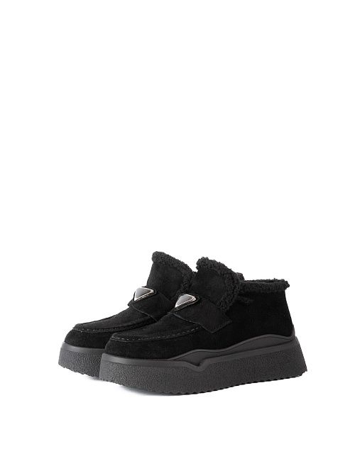 XUS-42392-3A-SF Ботинки женские натуральная кожа черный Madella 