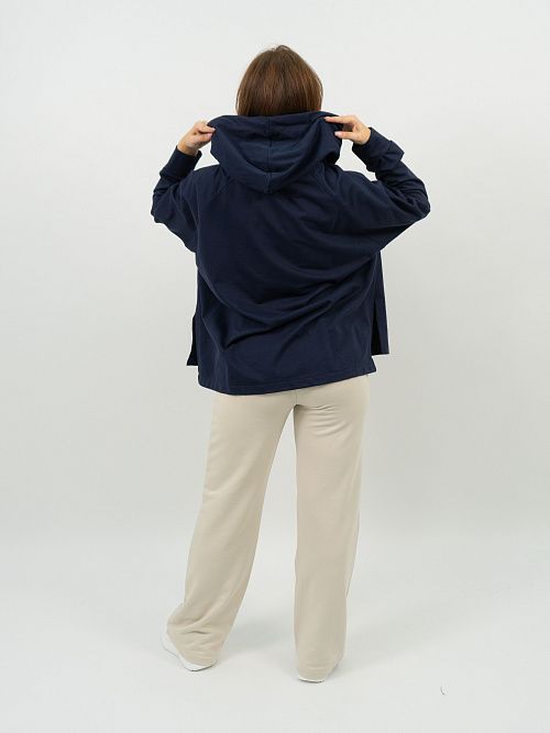 EBT3128 Худи женский индиго VERY NEAT 