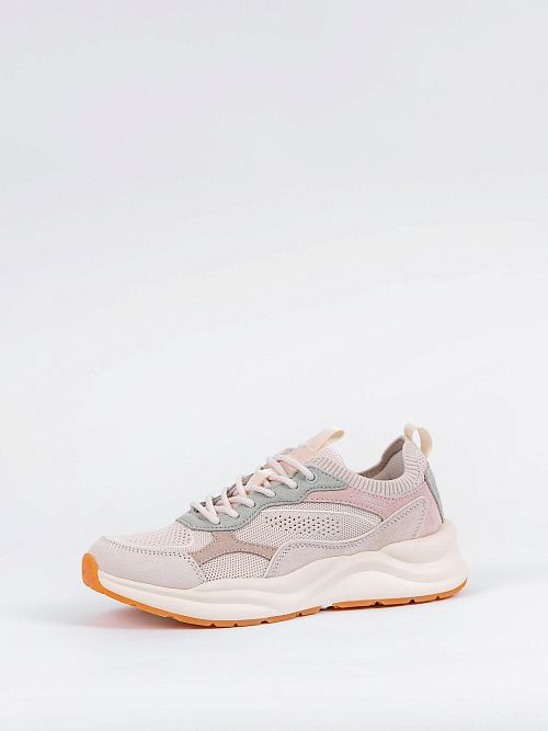 F7579-16 Кроссовки женские бежевый STROBBS 