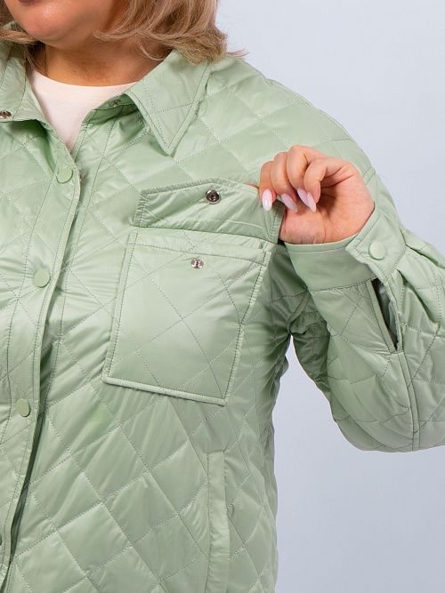 GWC4715I-G850 Куртка удлиненная женская зеленый ICEbear 