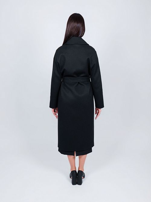 KR-296-МИЛЛ-2 Пальто женское черный 365 