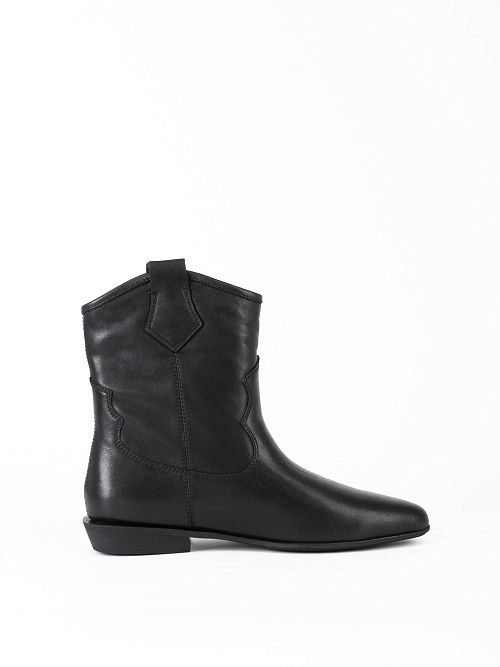 JA332Y-M514-P8008 Ботинки женские натуральная кожа черный 365 