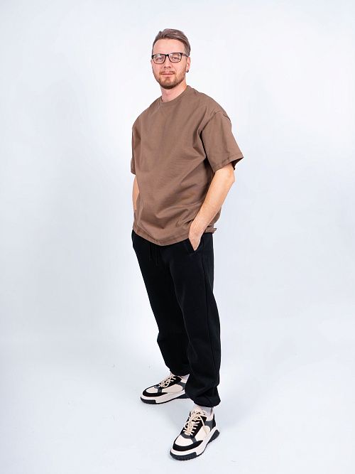 AR006-2 Футболка оверсайз коричневый 365 