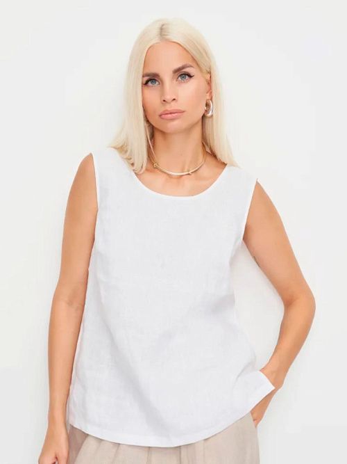 52134-БЛ Блузка женская белый ELECTRA STYLE 