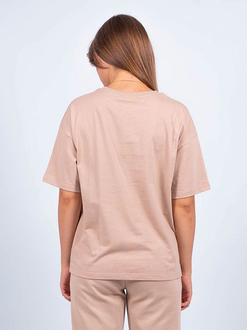 ЕВТ3189/ Футболка женская темно-бежевый VERY NEAT 