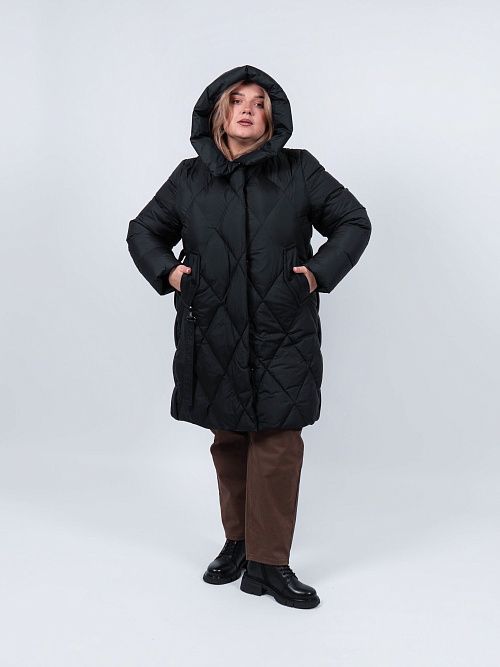 GWD4637I-G901 Пальто женское черный ICEbear 