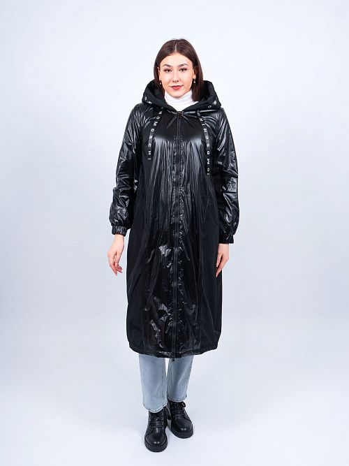 N72688 Пальто утепленное женское черный Baimuni 