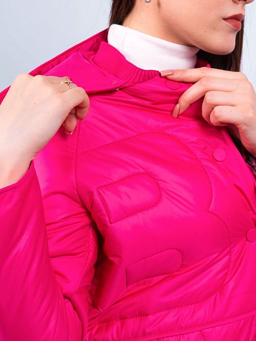 M23911 Куртка удлиненная женская фуксия ILAMONER 