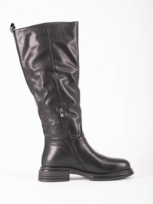 JA295Y-K595-P1213BM Сапоги женские натуральная кожа черный 365 