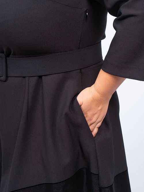 249622 Платье женское черный MIRA MIA 