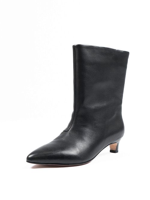 NE094D-N209-P01 Полусапоги женские натуральная кожа черный 365 