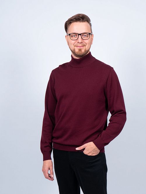 823-0606.O019.Y001.L.P0581 Водолазка мужская бордовый LUXOR 