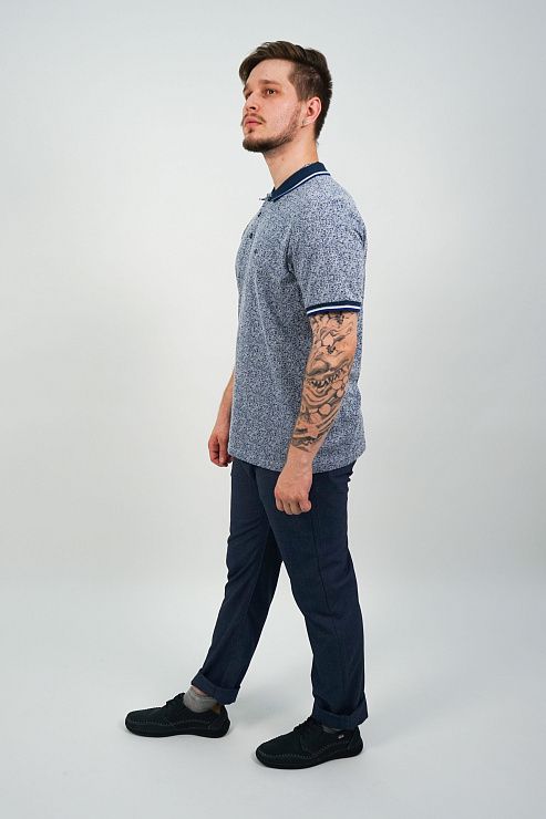 805-2062.E437.Y002.L.B0281 Брюки мужские синий LUXOR 