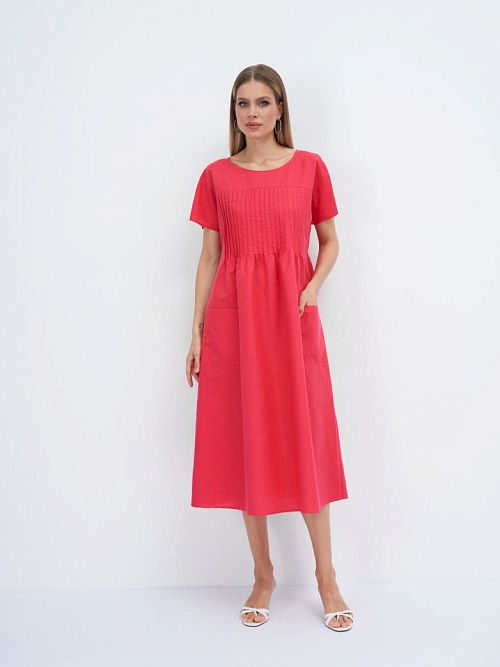 3803-ИЛ23 Платье женское алый ELECTRA STYLE 
