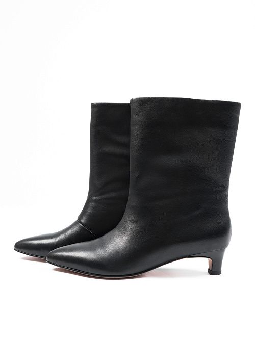 NE094D-N209-P01 Полусапоги женские натуральная кожа черный 365 