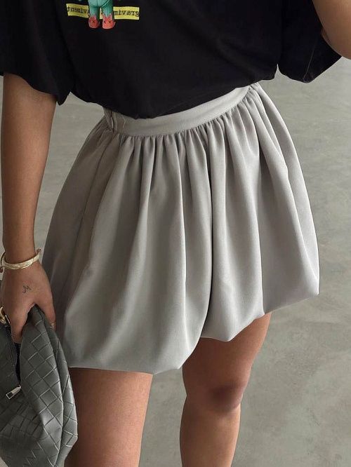 7419 Юбка женская серый GIRL 