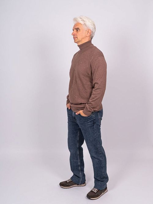 823-0757.O019.Y001.L.C0501 Водолазка мужская коричневый LUXOR 