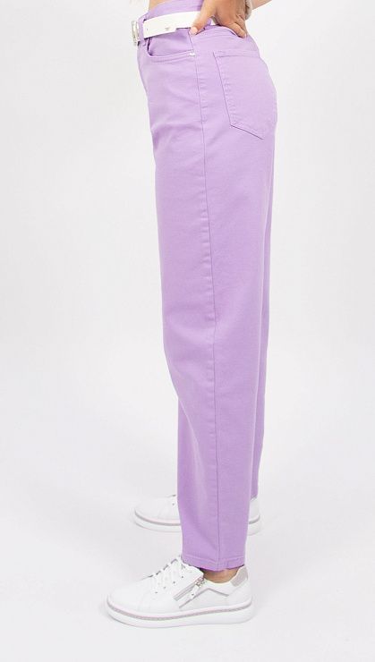 01008 Джинсы женские сиреневый EURO FASHION 