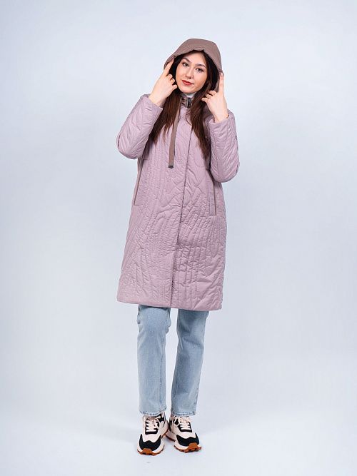 9293/1 Пальто утепленное женское розовый ILAMONER 