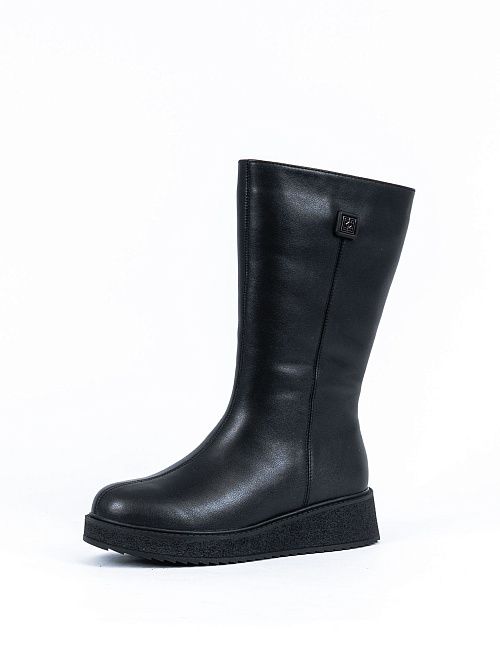 LCW24-BWLM3-024A(L) Сапоги женские черный Covani 