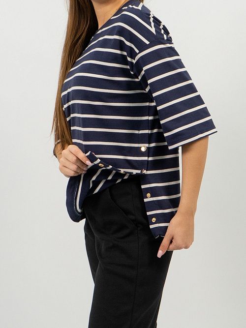 EBT3130 Футболка женская индиго VERY NEAT 