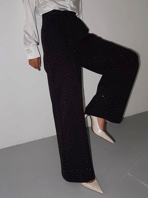 7456 Брюки женские черный GIRL 