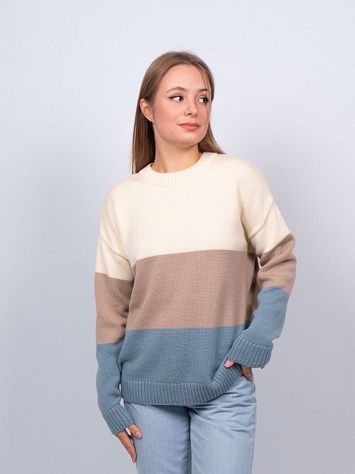 EB30121 Джемпер женский серо-голубой VERY NEAT 