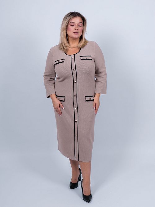 343809201-1B Платье женское бежевый PHARDI 