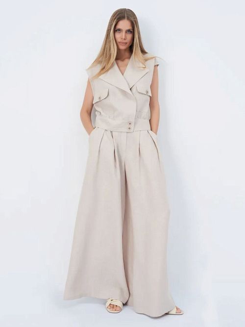 52101-БЛ Блузка женская бежевый ELECTRA STYLE 