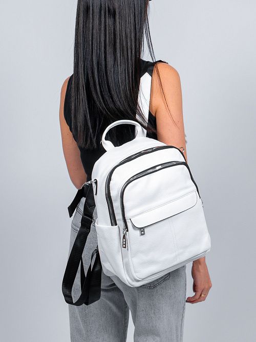 TO074-02 Рюкзак женский белый Baden Bags 