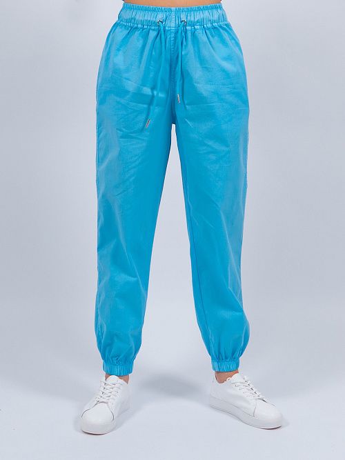 3713-2 Джогеры женские голубой Naisimi 