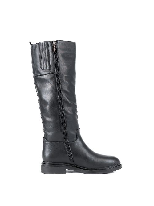 XJU-42220-1A-KI Сапоги женские натуральная кожа черный Madella 