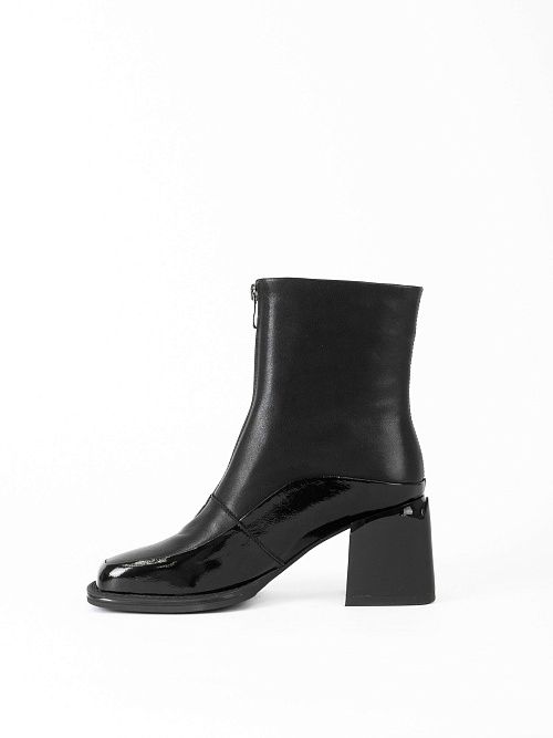 JA329-K635-P261 Ботинки женские натуральная кожа черный 365 