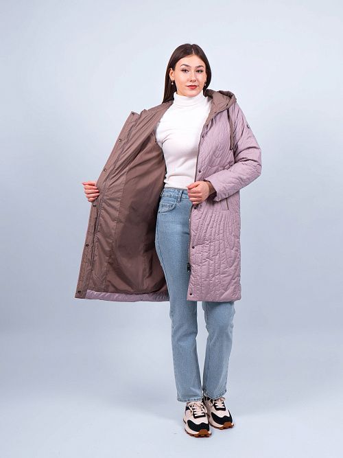 9293/1 Пальто утепленное женское розовый ILAMONER 