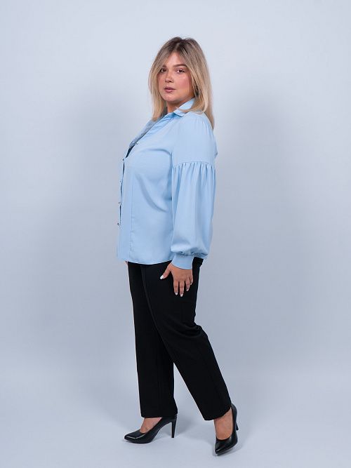 Леонардо Блузка женская голубой ZAR STYLE 