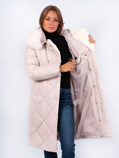 GWD3925I-G625 Пальто женское бежевый ICEbear 