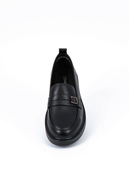 HLW24-BWLM3-022A Лоферы женские черный Covani 