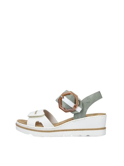 67476/81 Босоножки женские белый Rieker 