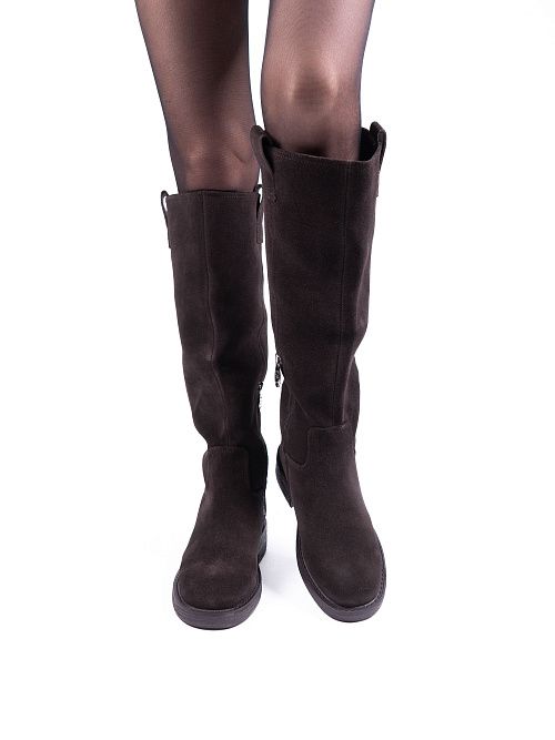 JA280Y-H1908-P1370BM Сапоги женские натуральная кожа коричневый 365 