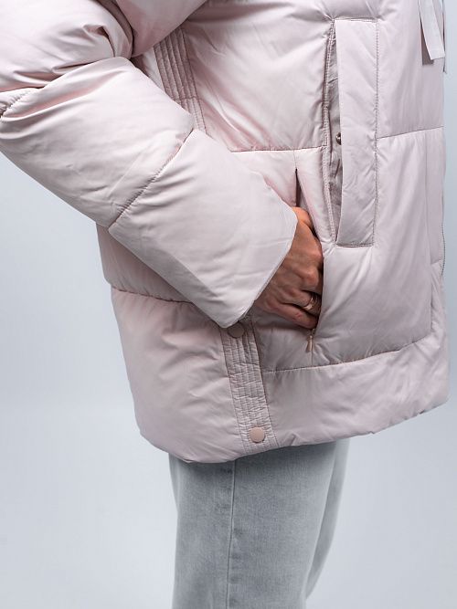 GWD4731I-G625/1 Куртка удлиненная женская бежевый ICEbear 