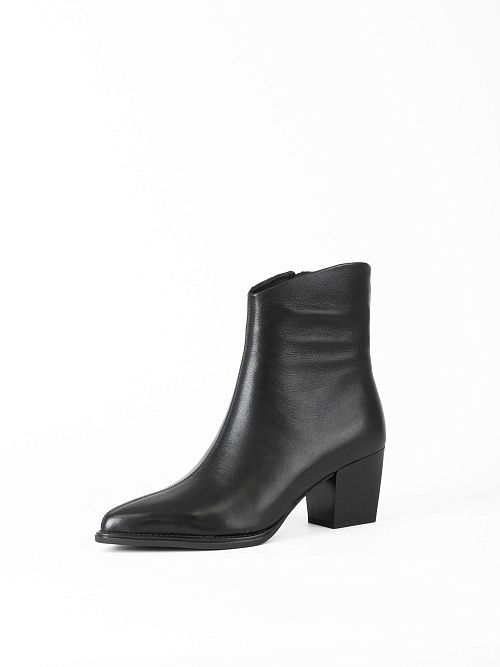 JA340-H168-P8008 Ботинки женские натуральная кожа черный 365 