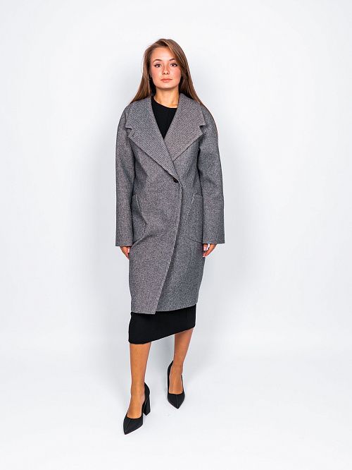 KR-171-МЗ-сер Пальто женское серый 365 