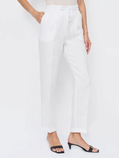 52108-БР Брюки женские белый ELECTRA STYLE 