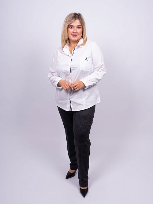 Кристэн Блузка женская белый ZAR STYLE 
