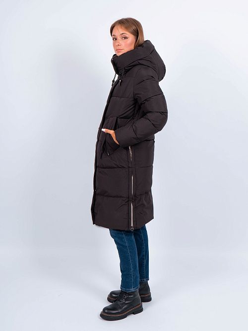GWD4762I-G901 Пальто женское черный ICEbear 