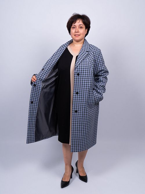 Пальто Богема женская синий ZAR STYLE 