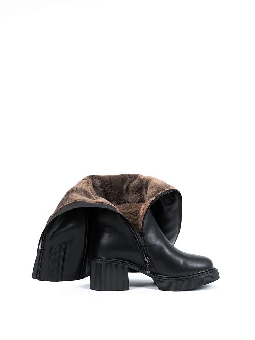 MKW23-BWLM3-216A(W) Сапоги женские черный Covani 